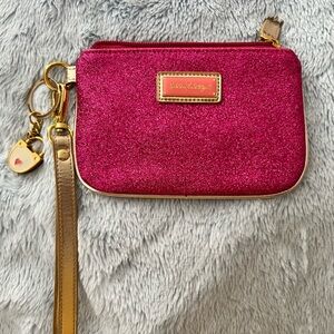 Lilly Pulitzer Pink Glitter Wristlet